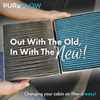 PureFlow Cabin Air Filter PC4255X | Fits 2017-2025 Porsche 911, 2020-2025 718 Cayman, 2019-2025 718 Boxster, 2020-2025 718 Spyder, 2012-2016 BMW 328i, Recirculation