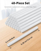 Pawfly 40 Pcs Humidifier Sticks, 5.35 Inch Mini Humidifier Filter Replacement Wicks, Small Portable USB Humidifier Filter Sticks, Air Diffuser Pure Wicks, Humidifier Filter Cotton Refill Sticks