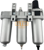 1/2" NPT HEAVY DUTY Industrial Grade Filter Regulator Coalescing Desiccant Dryer System For Compressed Air Lines, Metal Bowls, Great For Paint Spray And Plasma Cutter (AUTO DRAIN)