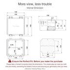 QILIPSU Waterproof Junction Box IP67 Outdoor Plastic Electrical Project Enclosure Weatherproof with Mounting Plate, Wall Brackets, Hinged Grey Cover 5.9"x5.9"x3.5"