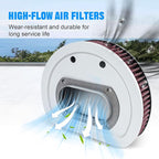 Motorcycle Air Filter 29462-99 1011-4208 High Flow Intake Cleaner Accessories for Harley 1999-2001 Touring Electra Glide, Road King and Road Glide Models (Red)