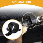 1pcs 58mm Universal Fuel Filter Mounting Bracket - Car Fuel Pump Clamp Holder - Aluminum Alloy Black