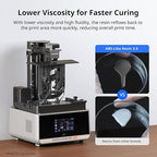 ANYCUBIC ABS-Like Resin 3.0, Upgraded 14K 3D Printer Resin with Enhanced Strength and Toughness, High Precision, Low Odor, Wide Compatibility for All LCD Resin 3D Printers (Black, 1kg)