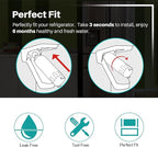 ICEPURE PLUS 46-9490 NSF/ANSI 53 NSF/ANSI 42 Certified Compatible with LG LT800P, ADQ73613401, ADQ73613408, ADQ75795104, LMXS30776S, LSXS26366D, Kenmore 9490 Refrigerator Water Filter, 4PACK