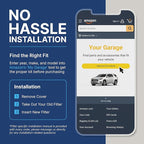 Spearhead Odor Defense Breathe Easy AC & Heater Cabin Filter | Fits 2015-19 Sonata Non-Hybrid, 2017-19 Cadenza Like OEM | Up to 25% Longer Lasting w/Activated Carbon (BE-151)