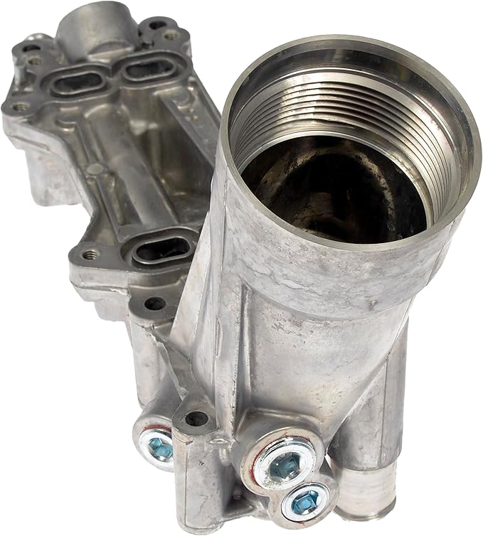Dorman 926-959 Patented Upgraded Aluminum Engine Oil Filter Housing with Oil Cooler and Filter Compatible with Select Models (OE FIX)