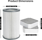 3 Pack Air Replacement Filters Set Compatible with Molekule Air Purifier, PECO Filter Replacement Include 1 Pack PECO-Filter and 2 Pack Pre-Filter