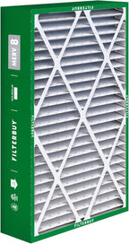 Filterbuy 16x25x5 Air Filter MERV 8 Essential Dust & Allergy Defense (4-Pack), Pleated HVAC AC Furnace Filters for Amana, Coleman, Goodman, Maytag, York, and More (Actual Size: 15.38 x 25.50 x 5.25)