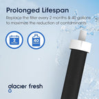 GLACIER FRESH Water Bottle Filters, Replacement for Brita BB06, Brita Hard Sided and Sport Water Bottle Filter, 4 Count