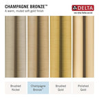 Delta Faucet Clarifi Standard Shower Filter Attachment Gold with Additional Filter Cartridge