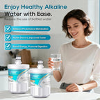 ICEPURE Alkaline 5231JA2002A Refrigerator Water Filter Replacement for LG LT500P, ADQ72910901, GEN11042FR-08, Kenmore 9890, ADQ72910907, LFX25973S, LFX25974ST, 46-9890, LSC27925ST, Enhances PH, 1Pack