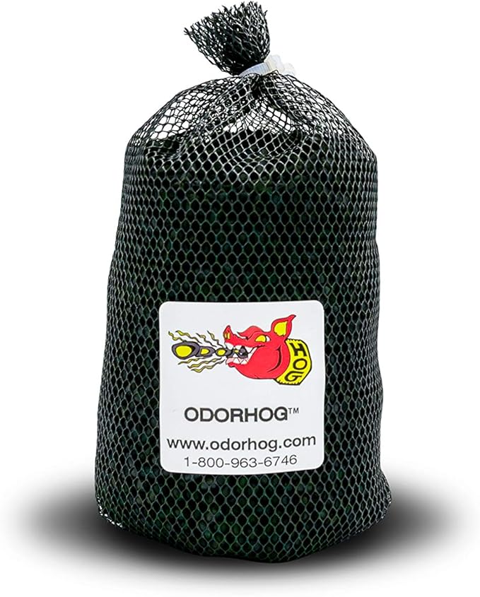 OdorHog Metal Cap Slip On Vent Stack Pipe Filter 2" Black ABS, Removes Outdoor and Sewer Odor Problems (2.0-inch)