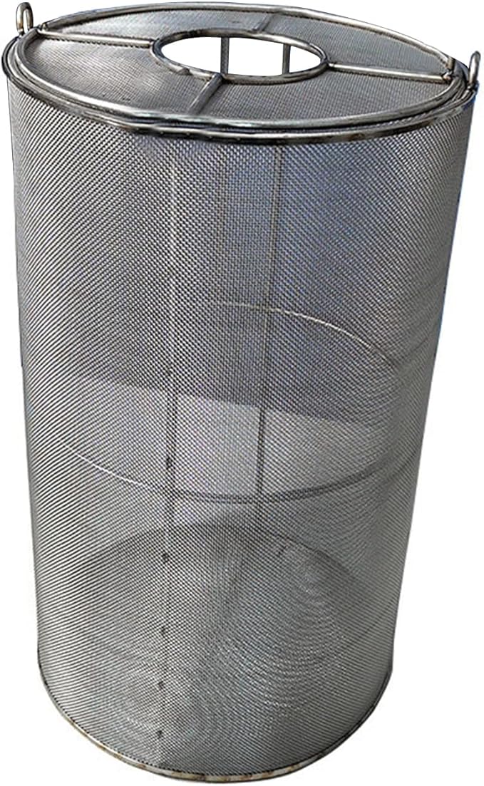 Stainless Steel Pump Filter Cover Water Pump Protective Cover Sump Pump Anti-Clogging Outdoor 1mm Mesh Pump Cover Barrier Durable And Strong For Septic Tanks Farm Irr(Size:35x60cm/13.7"x23.6",Color:B)