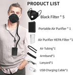 Bwinmak Electric Portable Rechargeable Air Purifier Makes with Filter for Dust,Sanding,Polishing,Weeding,Protection Works