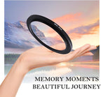 58-67mm Step-Up Ring Adapter, 58mm to 67mm Step Up Filter Ring for 58mm Lens Mount 67mm for DSLR Lenses and ND UV CPL IR Filters （58-67mm）