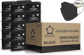 Litepak - 1,000 PCS - Disposable Face Masks for Home & Office - Breathable & Comfortable Filter (Black)