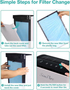 SimPure HP8 Original HEPA Replacement Filter Compatible with HP8 Air Purifier, SP-HP8-RF (NOT for Other SimPure Air Purifiers)