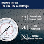 SENCTRL 200 Psi Pressure Gauge, 2" Dial Size, 1/4 NPT Back Mount, Waterproof, Stainless Steel Case, for Water Filter Pneumatic Regulator Air Compressor Tire Pressure Test