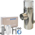 NSF 42 Certified Universal & Easy Installation Shower Filter - High Output Water Softener System with 3 Replacement Cartridges - Hard Water Filter for Healthier Skin, Hair & Nails