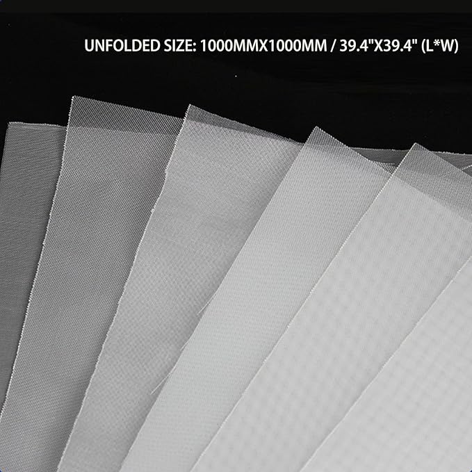 120 Mesh Nylon Filter (39" x39 ") –130 Micro Fine Mesh for Paint, Home Brewing & Dust Filtration
