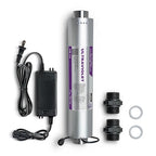 iSpring UVF50 LED UV Water Filter System, Whole House Ultraviolet Water Purifier Filter, Long-Life LED Design, Built-in Smart Flow Sensor Switch, Mercury-Free, Up to 13.2 GPM