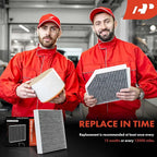 A-Premium 2-PC Cabin Air Filter with Activated Carbon Compatible with Lexus, Mazda & Toyota Models - Avalon, Camry, Corolla, Highlander, Prius, RAV4, Sienna, Venza, ES300h, UX200, RX350, RX450h