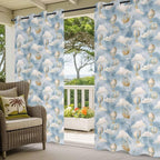 Hot Air Balloons Outdoor Curtains for Patio Fantasy Spaceship Cartoon Vintage Waterproof Outside Curtains with Grommet Top Weatherproof Curtain for Cabana Pergola Gazebo, 2 Pack, 54" W x 84" L