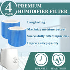HC888 Humidifier Wicking Filter C Replacement for Honeywell HCM-890 HEV-320, Walgreens HC-888 HC-888N HCM-890 HEV-320 Series & Duracraft D88 DCM-200 DH-890 Cool Mist,4Pack Blue