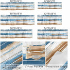 Vintage Blue Valances for Windows, Brown Wood Grain Mottled Texture Abstract Art Kitchen Valance Light Filtering Rod Pocket Short Curtains for Kitchen Bathroom, 1 Panel, 42"x18"