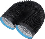 7in Dryer Vent Exhaust Duct Hose - 6.56ft Flexible Insulated Air Ducting for HVAC, Kitchens, Greenhouses & More - Heavy Duty Aluminum Foil with Steel Wire for Optimal Airflow