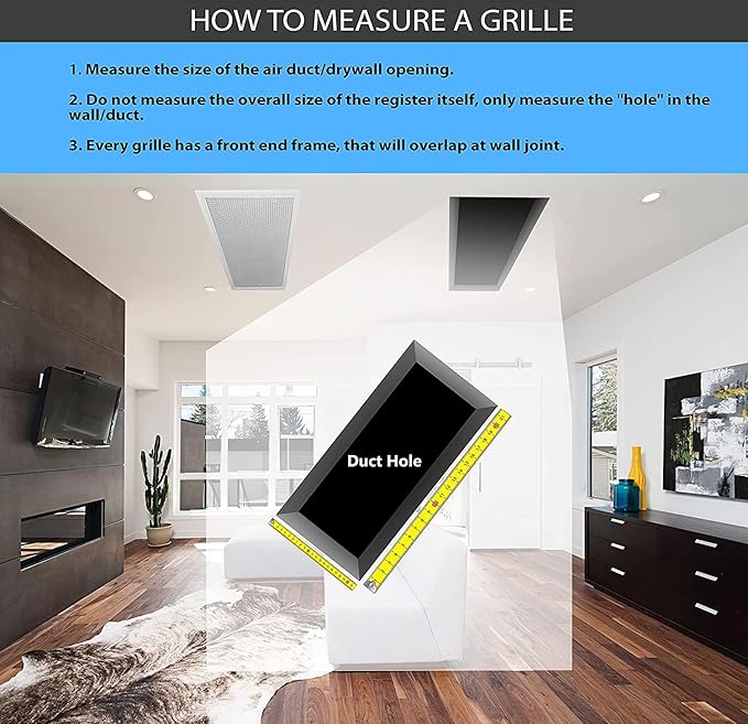 HVAC Premium 10" x 8" Cube Core Eggcrate Return Air Filter Grille for 1" Filter - Aluminum - White [Outer Dimensions: 12.5" x 10.5"]