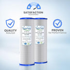 10in Ice Bath Chiller Filters 20 Micron 10" x 2.5" Water Filter Replacement Cartridge – Fits Ice Pod Cold Plunge Water Chiller, Cold Plunge Filters, Water Filter for Cold Plunge (4)