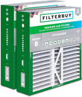 Filterbuy 16x22x5 Air Filter MERV 8 Essential Dust & Allergy Defense (2-Pack), Pleated HVAC AC Furnace Filters for Amana, Coleman, Goodman, York, and More (Actual Size: 15.38 x 21.88 x 5.25)