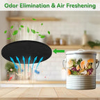 6 Pack Charcoal Filters for Compost Bucket, 6.7 Inch Compost Filters for Countertop Bin, Activated Carbon Replacement Filters for Kitchen Compost Bins, Home Bucket Compost Bin Refill, Round