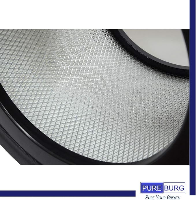 PUREBURG 24000 Replacement Filter Set Compatible with Honeywell 50250-S & Kaz 50255 50255-HD Air Purifiers,H13 HEPA Activated Carbon Pre-Filters Air Clean Dust VOCs