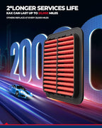 KAX Premium Engine Air Filter, CA9564 Replacement for Honda Accord 2003 2004 2005 2006 2007, Acura TSX 2004-2008, High Performance & Advanced Engine Protection