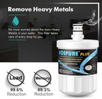 ICEPURE PLUS NSF53&42 Premium 5231JA2002A Refrigerator Water Filter Replacement for LG LT500P, ADQ72910911, ADQ72910901 ADQ72910907, GEN11042FR-08, Kenmore 9890, 469890, LFX25973D, LFX25974ST 3PACK