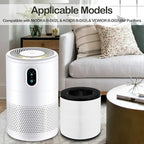 B-D02L Air Purifier Replacement Filter, Compatible with MOOKA B-D02L/ M05, KOIOS B-D02L, VEWIOR B-D02U and Tailulu D10 Air Purifier, 3-in-1 HEPA Air Filter for B-D02L and B-D02U Air Purifiers, 2 Pack