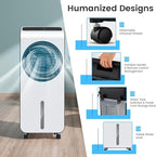 ARLIME Evaporative Air Cooler, 3-in-1 Portable Air Conditioner, AC Fan w/ 3 Modes, 24 Speeds Settings, 12H Timer & Remote Control, Swamp Cooler for Office, Bedroom, Home