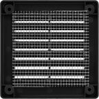 Vent Systems 3" x 3" Inch (Opening Dimensions) - Pack of 10 - Plastic Black Soffit Vent Cover - Flat Square Air Vent Grille - Air Vent Deflector - HVAC 4" x 4" Inch (Overall Dimensions)