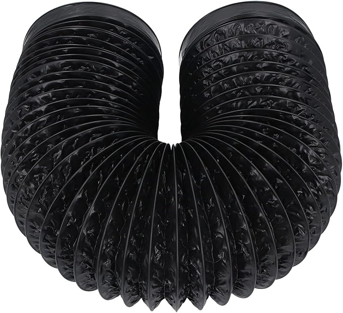 7in Dryer Vent Exhaust Duct Hose - 6.56ft Flexible Insulated Air Ducting for HVAC, Kitchens, Greenhouses & More - Heavy Duty Aluminum Foil with Steel Wire for Optimal Airflow