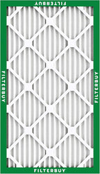 Filterbuy 16x32x1 Air Filter MERV 8 Essential Dust & Allergy Defense (3-Pack), Electrostatic Pleated HVAC AC Furnace Filters Replacement, Made in USA (Actual Size: 15.50 x 31.50 x 0.75)