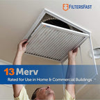 Filters Fast 16x25x1 Air Filter Merv 13, 1" AC Furnace Air Filters, Made in the USA, Actual Size: 15.75" x 24.75" x 0.75, 6 Pack