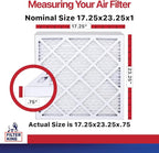 Filter King 17.25x23.25x1 Air Filter | 4-PACK | MERV 11 HVAC Pleated A/C Furnace Filters | MADE IN USA | Actual Size: 17.25 x 23.25 x .75"