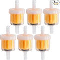 6PCS 1/4 Inch Gas Inline Fuel Filters, with magnet, Universal for Stratton Small Engine, Kohler, Kawasaki, Birggs, John Deere, Gasoline Generator Lawn Mower Motorcycle