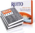 RUITO Cabin Air Filter, Compatible with Accord, Civic, Odyssey, Passport, CR-V, Pilot, Ridgeline, ILX, MDX, TSX, RDX, RLX, TLX, TSX, ZDX, CSX, TL, Replacement for CF10134, CP134