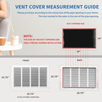 24 x 14 Return Air Grille [Duct Opening Size],Return Air Vent Cover for Wall Or Ceiling,Steel Return Air Filter Grilles Removable Face/Door for 1 Inch Filters (24"W x 14"H [Duct Opening])