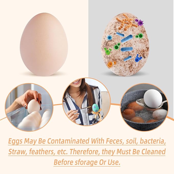 Silicone Egg Brush Cleaner, Egg Washer for Fresh Eggs, Egg Cleaner for Fresh Eggs, Egg Scrubber for Fresh Eggs, Reusable Cleaning Tools for Egg Washer (Yellow)