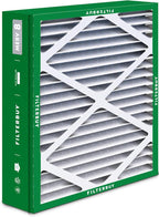 Filterbuy 21x21.5x5 Air Filter MERV 8 Essential Dust & Allergy Defense (2-Pack), Pleated HVAC AC Furnace Filters for Trane Perfect Fit & American Standard (Actual Size: 20.00 x 21.09 x 4.97)