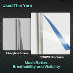 Premium Window Screen Replacement DIY KIT 39" 51" Blocks Rain, Pet Scratch, Pollen, Fine Dust 99%, 30Mesh Durable New Material, DIY Tools Included (51in X 190in-Magnet KIT)